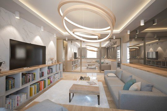 Дизайн четырехкомнатной квартиры