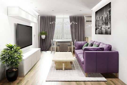 Дизайн проект однокомнатной квартиры 40 квадратных метров в Москве, фото дизайна интерьера, цены 2020 году
